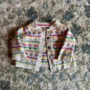 Baby Boden Floral Cardigan